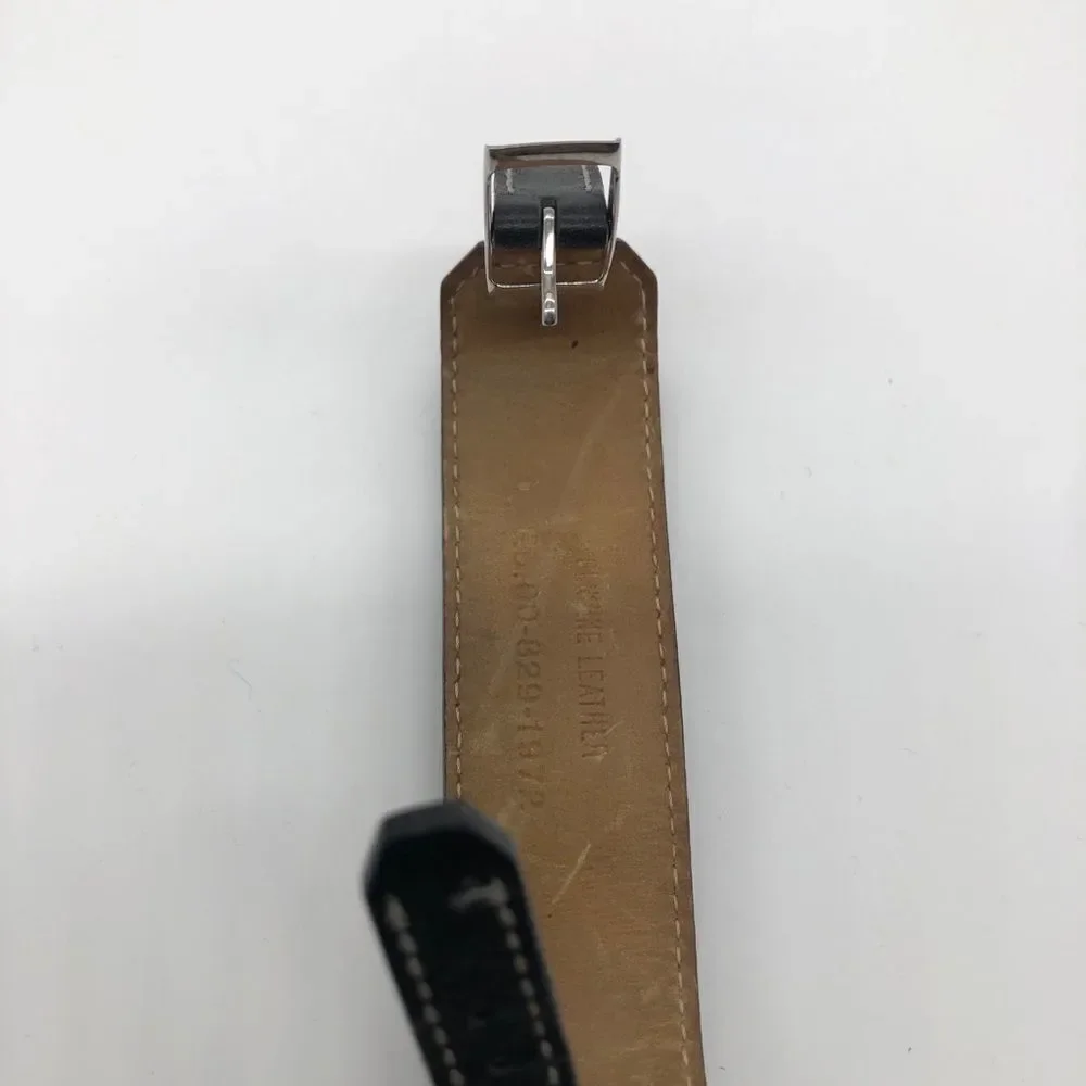 Marc Ecko Leather Watch w/ Rhinestones
